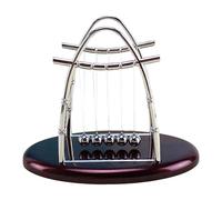 Useless Cradle Desk Toy For Stress And Decoration Scientific Gadget With Table Feature Vile (Silver, 17. 5x13x11cm)