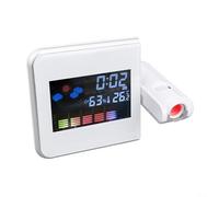 User Centric Digital Projection Alarm Clock Providing Real Time Data on Indoor Environment Status (Black)