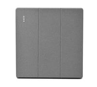 User Friendly 86mm Rocker Light Switch with Large Buttons, Perfect Addition to Your Home Lighting Setup (3 Gang)