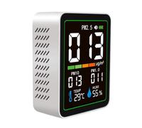 User Friendly Air Monitors Detecting PM2.5 PM10 Temperature and Humidity Realtime Digital Display for Quick Readings Detectors