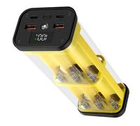 User Friendly Battery Pack Solderless Not Welding Required for 12x18650 Cells Easy Setups Case Included Overloads Protections Battery