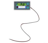 User Friendly Digital Battery Power Meter with Key Switch and Adjustable Timing Options