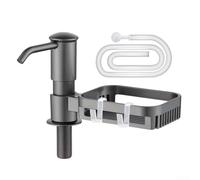 User Friendly For 360 Degree Rotating Soap Dispenser with Convenient Hooks for Streamlined Cooking Areas (Gray)