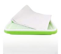 User Friendly Microgreens Growing Kit Featuring a Tray and Multiple Papers for Sprouting