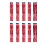 User Friendly PET Shimmering Tinsel Fringe Trim Pack of 10 Christmas Holiday Decor for Indoor Crafting Functional Party Wedding Tassels String