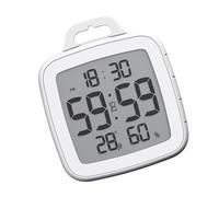 User Friendly Shower Timer Clock with Large Screen Humidity and Temperature Gauges Timekeeping Instrument for Home Use Wall Mounted Clock