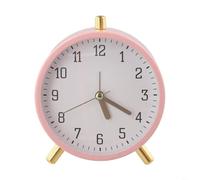 User Friendly Silent Alarm Clock for Kids Compact Design with Easy to Read Display for Time Management (Pink)