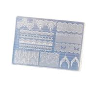 User Friendly Silicone Nails Art Mold with Elegant 3D Lace Patterns Enabling Creation and Efficient Maintenance for All Easy Demold Mold