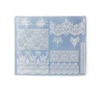 User Friendly Silicone Nails Art Mold with Elegant 3D Lace Patterns Enabling Creation and Efficient Maintenance for All Home Nails Tool