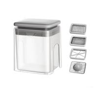 User Friendly Vegetable Cutter with Ergonomic Design and Protective Cover for Safer Chopping Without Direct Blade Contact