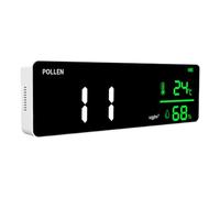 User Friendly Wall Mounted Environmental Monitors with Large Display for Temperature Pollen & Detection High Accuracy