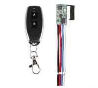 User Friendly Wireless Remote Control Light Switch with a Range of Up to 30m at 433 Mhz (AB(AB(25-50m) Black)