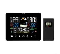 User Friendly Wireless Weather Station Featuring a Barometer and Dual Alarm Clock Functions for Home Use