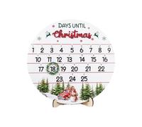 User Friendly Wooden Christmas Countdowns Calendar Interactive Kids Activity Desk Ornament for Festival Decors Modern Wooden Christmas Decoration