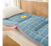 USFJATI Full Size roll-up Floor Mattress, Portable futon Mattress, Extra Thick Fluffy Floor Futon Mattress, Single Double Folding Floor Mattress, Camping Floor mat(Blue,80x190cm/31 * 75*T2IN)