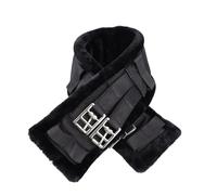 USG Horse Nylon Short Strap with Faux Fur Padding, 55 cm, Black