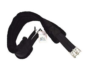 USG Nylon Long Strap with Faux Fur Padding 100 cm Black