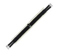 USG Nylon Long Strap with Faux Fur Padding, Black/Beige, 125 cm