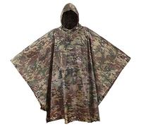 USGI Industries Military Style Poncho Multi Use Rip Stop Camouflage Rain Poncho, Ocp Multicam, One size