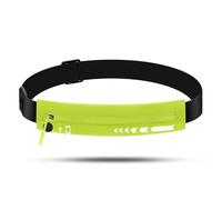 USHAKE Slim Running Belt for Women Men-Runners Phone Holder Fanny Pack, Adjustable, Bounce Free Waist Pouch bag for Workout, Money Belt, Run Gear Accessories, Yellow, Runners Belt