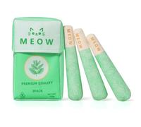 Ushang Pet 3 Pack Puff Stick Cat Catnip Toys with a Storage Box, Funny Cat Chew Toys Teething Interactive Catnip Filled with 100% Pure Organic Catnip for Indoor Cats
