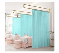 UShaped Room Divider Curtain with Support Rod for Privacy Ideal for Clinics Beauty Salons Shared BedroomsStylish Pink Partition Screen (Size: 2)