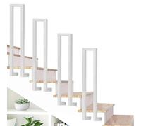 UShaped WallMounted Handrail Nonslip Security Railing for Outdoor Steps and Porches Durable Wrought Iron Metal Railing for Loft Villa and Garden Safety