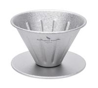 usharedo Reusable Filter Paperless Cone Coffee Maker Titanium, Non-Electric Pour Over Coffee Dripper, Manual Brew Maker, Pour Over Coffee Maker 6005P