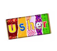Usher Chocolate Bar Wrapper Novelty Present Gift on Wedding Birthday Christmas CH-9228 (without chocolate bar (wrapper only))