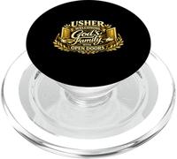 Usher Welcoming Gods Family Open Doors Church Ministry Chri PopSockets PopGrip for MagSafe