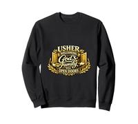 Usher Welcoming Gods Family Open Doors Church Ministry Chri Sweatshirt