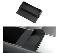ushilife Silicone Center Console Glasses Tray Compatible with Tesla Model 3 Highland 2024 2025 & Tesla Model Y Juniper 2025, Armrest Storage Box Glasses Organizer Key Card Sunglasses Holder (Black)