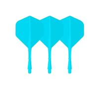 Ushine Darts Stems and Flights,Conjoined Tails 3pcs, Resistant to Drops and Dirt Dart Accessories Applicable Steel Darts Tungsten Darts-Blue