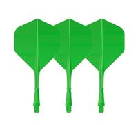 Ushine Darts Stems and Flights,Conjoined Tails 3pcs, Resistant to Drops and Dirt Dart Accessories Applicable Steel Darts Tungsten Darts-Green