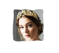 Ushiny Crown Of A Gr oddess Golden Tiara For Women