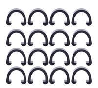 USHOBE 100pcs Bike Gear Cable C Clip Buckle Plastic Line Fixing Clamp Black