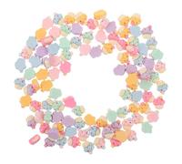USHOBE 100pcs Mini Resin Flatback Charms for Jewellery Making, Cute Cartoon Cupcake Shapes, Waterproof and Easy to Use Craft Supplies, for Hairpin and Headwear Accessories