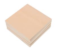 USHOBE 10pcs Basswood Wood Sheets Smooth Surface Craft Wood Sheet for Modeling Requirements and DIY Engraver Plywood