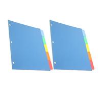 USHOBE 10pcs Pp Binder Index Dividers with Colored Tabs for Writing Categories and Browsing, Suitable for Notebooks and Research, Sturdy File Dividers for Office and School Supplies