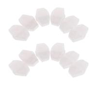 USHOBE 12pcs Guitar Tuning Pegs Replacement Buttons for Classical and Electric Guitar with Stable Tuning and Ergonomic Design White Abs and Metal Square Head Accessories