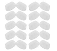 USHOBE 20 Pairs Silicone Eyeglass Nose Pads with Easy Installation and Secure Fit, Soft Replacement Nose Cushions for Glasses, for Comfortable Daily Wear