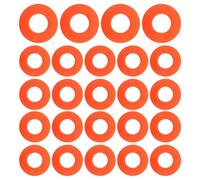 USHOBE 24pcs Universal Paddle Drip Guards for Kayak and Carbon Paddle, Impact-resistant Pvc Splash Protection Rings with Orange Colour for Professional Water Sports and Kayaking