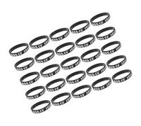 USHOBE 25pcs Stylish Silicone Wrist Bracelet for Graduation Party with Longer Lasting Use and Resistant to Deformation, Class of 2024 Themed Wristband for Women and Men