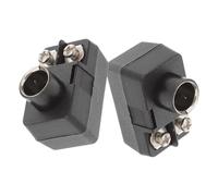 USHOBE 2pcs Balun Adapter Push-on Cable Connector 75-300 Ohm Tv Antenna Matching Connector with Weather Resistance and Easy to Carry Metal Abs Construction for Professional Use