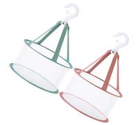 USHOBE 2pcs Makeup Puff Drying Basket, Makeup Sponge Drying Net, Foldable Wearable Mesh Basket, Polyester Pp Steel, for Dorm and Apartment