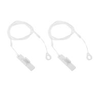 USHOBE 2pcs Pen Lanyard Holder with 60cm Stretchy Cord Anti-lost Abs and Silicone Pen Clip Tether for Standard Ballpoint Convenient Length for Hospitals and Filling Forms