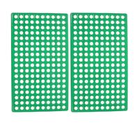USHOBE 2PCS Plastic Rabbit Cage Floor Mats Featuring Drainage and Waste Leakage, Green Slatted Flooring for Breeding Rabbits and Pet Cats, Small Animal Habitat, 30x50cm