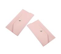USHOBE 2pcs Pu Leather Cash Envelope Wallet Set for Men and Women with Organised Storage Capacity and Lightweight Design, for Casual and Formal Occasions