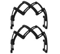 USHOBE 2pcs Retractable Teethed Plastic Headband, Abs Non-slip Hair Band with Multiple Wearing Ways, Foldable Women Headband for Wedding and New Year
