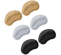 USHOBE 3 Pairs Self-Adhesive Heel Cushions for High Heels and Shoes Soft Cow Leather and Latex Material Non-Skid Shoe Cushion Pads to Bridge and Provide Comfortable